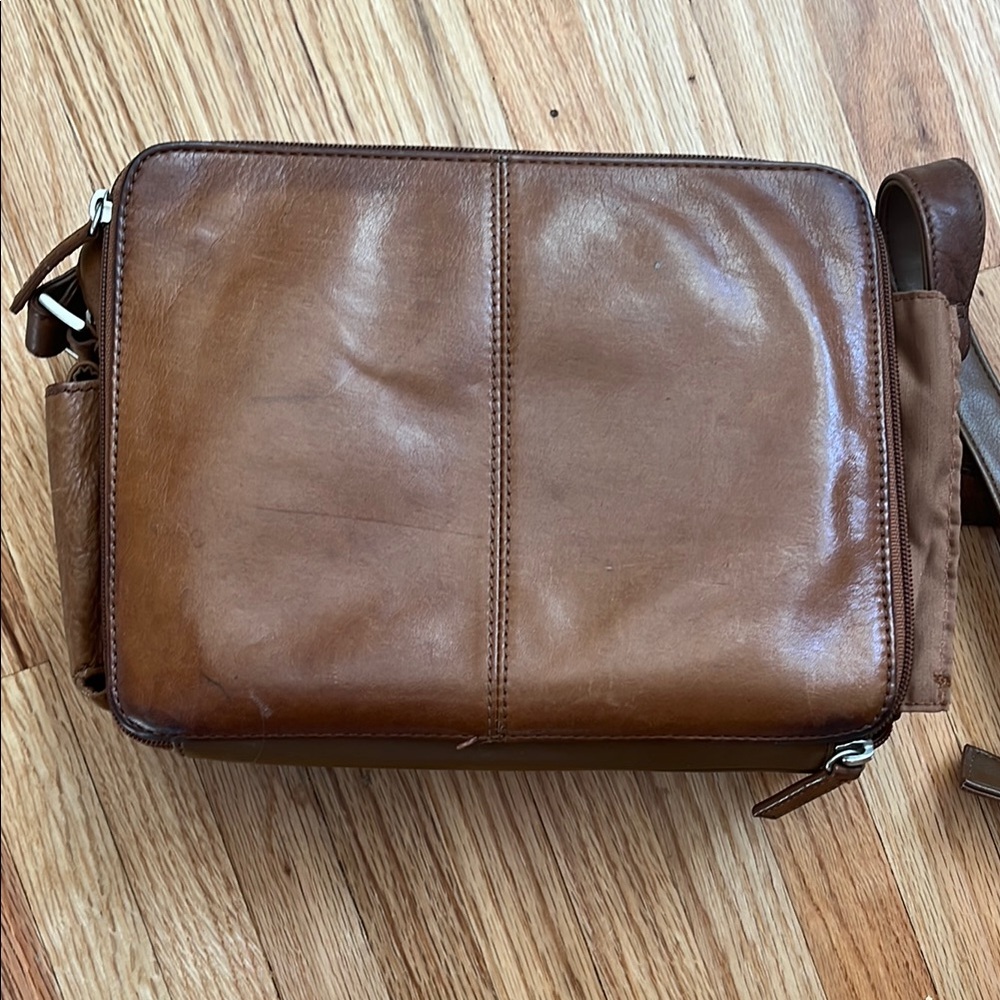 Brown Leather Crossbody Bag